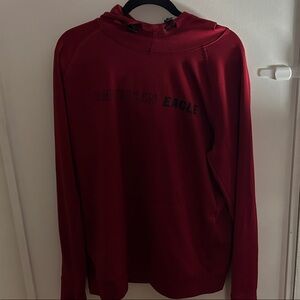 American Eagle Outfitters Red Hoodie Sweater